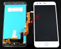 Complete set (OEM) LCD ZTE Blade 6 White with Digitizer and Display