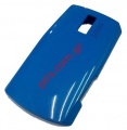 Original battery cover Nokia Asha 205 Blue (DUAL 2 SIM) Cyan color.