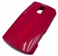 Original battery cover Nokia Asha 205 Red (DUAL 2 SIM) color.