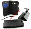 Case Flip Book fancy Samsung J500F Galaxy J5 Wallet Diary Black
