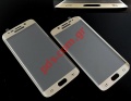 Tempered glass curvered film Samsung G925F Galaxy S6 Edge Gold Blister