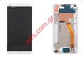  complete  (OEM) White HTC Desire 816, D816n, Desire 816 Dual Sim, D816w (Front cover +Display LCD+Touchscreen)   .