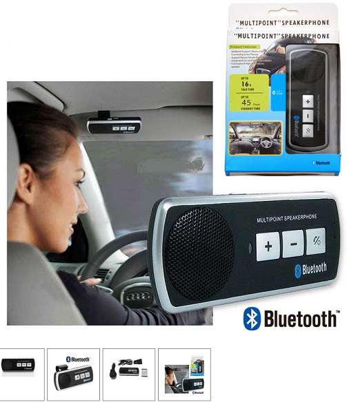 Cordless Bluetooth Speakerphone V3 KOM0649 Multi Point Car kit