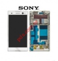 Original complete set LCD Sony Xperia C3 (D2502) White 