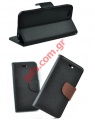 Case flip book wallet stand Sony Xperia E4 E2105 Black Bulk