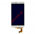   (OEM) LCD Huawei P8 White (Touch Screen + Display Glass)   .