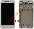 Complete set LCD Display (OEM) Lenovo A536 White with front cover and touch screen digitizer 