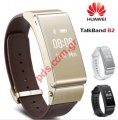 Ρολόι χειρός Bluetooth Smart watch Huawei TalkBand B2 Gold σε χρυσό χρώμα