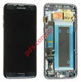 Original set LCD Black Samsung SM-G935F Galaxy S7 Edge front cover with touch screen and display (Delivery time: When is available within 1 - 3 business days)