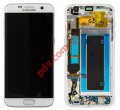 Original set LCD White Samsung SM-G935F Galaxy S7 Edge front cover with touch screen and display (Delivery time: When is available within 1 - 3 business days)