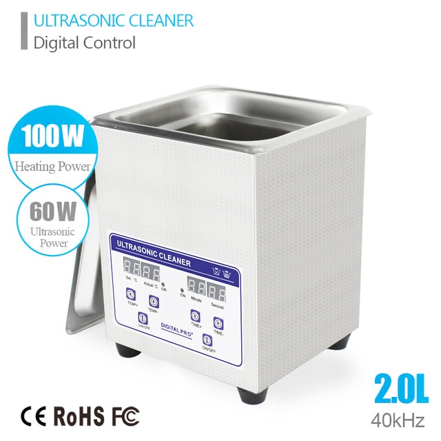 Digital Ultrasonic machine SU-010S (2L, 0.5gallon) 60/100W 15x13,5x10cm