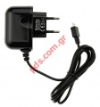 Compatible travel charger 220V/1A for all MicroUSB cable Jack with internal cable