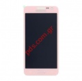 Original set LCD Samsung SM-A300F Galaxy A3 Pink with touch screen.