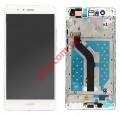 Set LCD (OEM) Huawei P9 Lite White Front cover with Touch screen digitizer and Display.