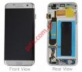 Original set LCD Silver Samsung SM-G935F Galaxy S7 Edge front cover with touch screen and display (Delivery time: When is available within 1 - 3 business days)