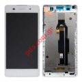 Original set LCD White Sony Xperia E5 (F3311, F3313) Front complete cover with touch screen Digitizer and display 