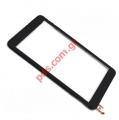 Εξωτερικό τζάμι με την αφή (OEM) Alcatel One Touch Pixi 8 9005x Black (Version short flex) σε μαύρο χρώμα με το πλαίσιο της πρόσοψης