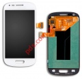 LCD Display Samsung GT Galaxy S3 Mini i8190 Complete with Touch Unit Digitazer Ceramic White