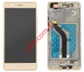   (OEM) Huawei P9 Lite Gold (VNS-L21) 2016    Front cover with Touch screen digitizer and Display.