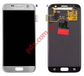 Original set LCD Silver Samsung SM-G930F Galaxy S7 front cover with touch screen and display