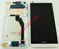  complete  White HTC Desire 816G Dual Sim (Front cover +Display LCD+Touchscreen)        .