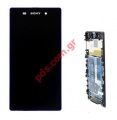 Front housing display lcd set (OEM) Sony Xperi Z1 L39H Purple (Complete) C6902, C6903, C6902 .