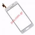 External glass set (OEM) White Samsung SM-G531F Grand Prime VE with touch screen digitizer