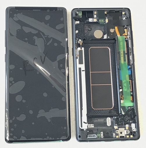 Original LCD set Black Samsung N950 Galaxy Note 8 (Service Pack) Display withTouch screen digitizer and frame Unit 