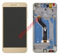   (OEM) Gold LCD Huawei P8 Lite 2017 (Front cover +Touch Screen + Display Glass)   .