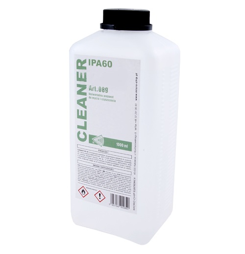 Cleaner liquid IPA 60 Isopropanol 1L ART.089 Bottle