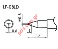    AOUYE WQ/LF-08LD Soldering Tip Ø 0.8mm x 0.6mm    Lead Free 2900 Soldering Tip 