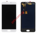 Set LCD (OEM) White Meizu M3 Note (M681H)  LCD + touch screen with Digitizer