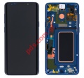 Original LCD set Blue Samsung Galaxy S9 PLUS G965F front cover with touch screen 