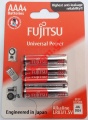   Fujitsu LR03 AAA UNI Pack 4P (1.5V - Type AAA / MN2400 / LR03 Pack of 4 pcs)