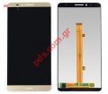 Display set (OEM) Gold Huawei Mate 7 (TL10) Touch screen with digitizer