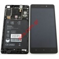 Complete set LCD (OEM) Lenovo A7000 Display Black with frame Display touch screen digitizer