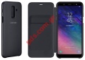 Original case flip EF-WA605CBE Samsung Galaxy A6+ PLUS Wallet Cover in Black