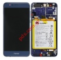 Original LCD set Blue Huawei Honor 8 Dual SIM (FRD-L19) with front cover and battery