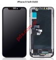 Set LCD (OLED/SOFT) iPhone X (10) 5.8 inch (Models A1865, A1901, A1902) Display with touch screen digitizer.