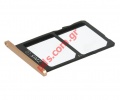    DUAL SIM Tray Copper Nokia 5 (TA-1053)    (DUAL SIM Card tray holder).