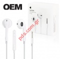 Ακουστικά EarPods (OEM) iPhone MNHF2ZM/A 3.5mm Jack Stereo 6s (Α1472) Blister
