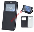 Case flip book window Samsung J610F Galaxy J6 PLUS (2018) Black Stand wallet 