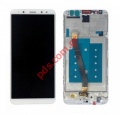   (OEM) Huawei Mate 10 Lite White W/FRAME     Front Cover + Display + Touch Unit with digitizer