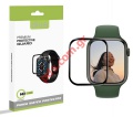 Προστατευτικό τζάμι Apple Watch Series 4 (40mm) Tempered FULL Glass 5D glass clear black