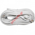 Cable for telephone 6P4C 10M White