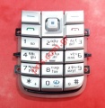 Original keypad Nokia 6020 GREEK Silver 