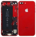 Back cover (OEM) Red iPhone 7 Plus (with small parts)