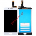 Set LCD (OEM) White Meizu M6 5.2 inch M711H, M711M, M711Q Touch Screen Digitizer