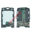 Original board Nokia N90 ui frame whith parts for flex and lcds