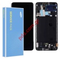    LCD Samsung A705 Galaxy A70 2019 Frame Black    Display module LCD with Touch screen Digitizer ORIGINAL